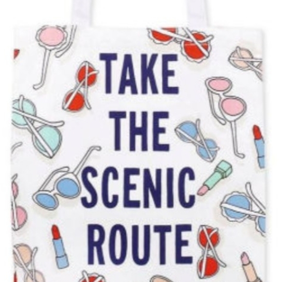 Kate Spade White Tote with Colorful Print - Picture 2 of 4